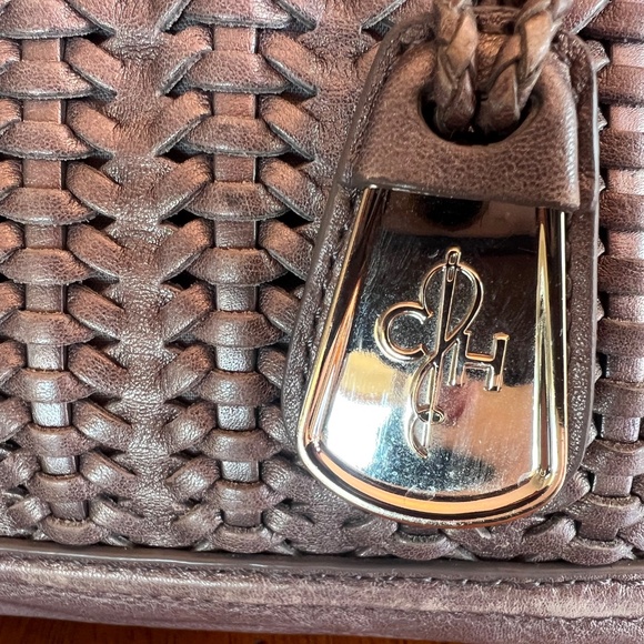 Cole Haan Leather Satchel Handbag with Handles and Shoulder Strap - Picture 8 of 14